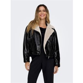 Only 15298636 Onlanita Bonded Biker OTW Siyah Kadın Mont