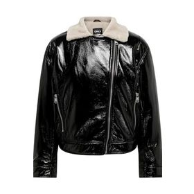 Only 15298636 Onlanita Bonded Biker OTW Siyah Kadın Mont