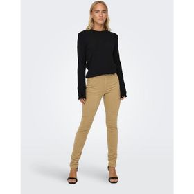 Only 15298649 Açık Sarı Slim Fit Dar Paça Kadife Kadın Pantolon