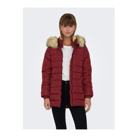 Only 15304765 Bordo Kadın Kaban