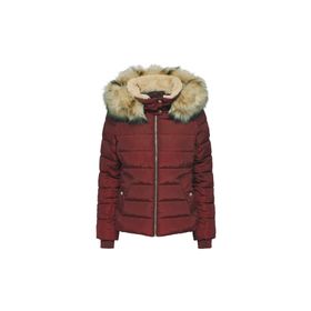 Only 15304767 Bordo Kapüşonlu Kadın Mont