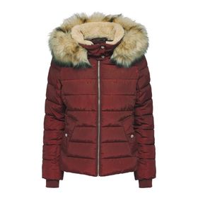 Only 15304767 Bordo Kapüşonlu Kadın Mont