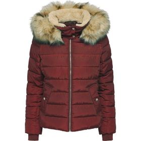 Only 15304767 Bordo Kapüşonlu Kadın Mont
