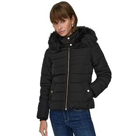 Only 15304767 Siyah Onlnewcamilla Fur Hood Jacket CC Otw Kadın Günlük Mont