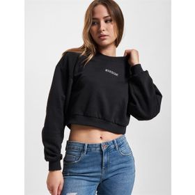 Only 15307675 Onldessa L/S O-Neck Swt Siyah Kadın Sweatshirt