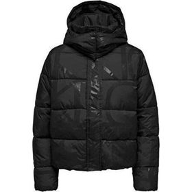 Only 15326045-BLACK Onlmercedes AOP Puffer Siyah Kadın Mont