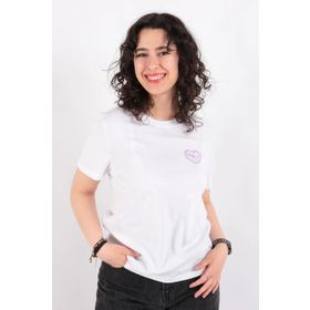 Only 15339251 Lotta Beyaz Kadın T-shirt