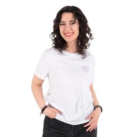 Only 15339251 Lotta Beyaz Kadın T-shirt