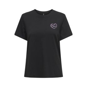 Only 15339251 Lotta Siyah Kadın T-shirt
