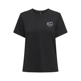 Only 15339251 Lotta Siyah Kadın T-shirt
