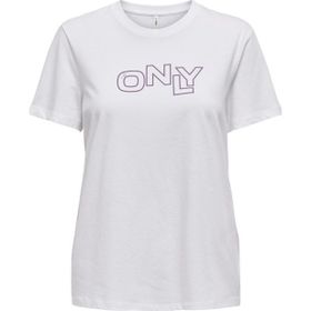 Only 15339251 Onllotta S/S TEE CS JRS Beyaz Kadın T-shirt