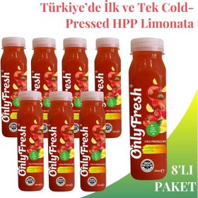 Only Fresh 250 ml Çilekli Karışık Meyveli Limonata (8 adet)