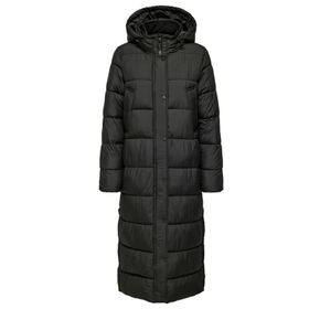 Only Onlcammie Long Quilted Coat Otw Siyah Kadın Mont