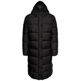 Only Onlcammie Long Quilted Coat Otw Siyah Kadın Mont