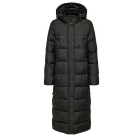 Only Onlcammie Long Quilted Coat Otw Siyah Kadın Mont
