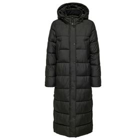 Only Onlcammie Long Quilted Coat Otw Siyah Kadın Mont
