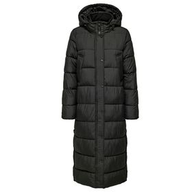 Only Onlcammie Long Quilted Coat Otw Siyah Kadın Mont