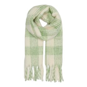 Only Onlrikka Life Check Scarf Açık Yeşil Kadın Atkısı