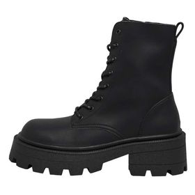 Only Shoes Onlbanyu-3 PU Monochrome Lace Siyah Noos Kadın Bot Ayakkabı