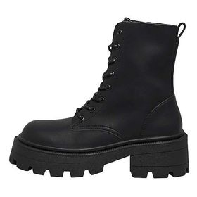Only Shoes Onlbanyu-3 PU Monochrome Lace Siyah Noos Kadın Bot Ayakkabı