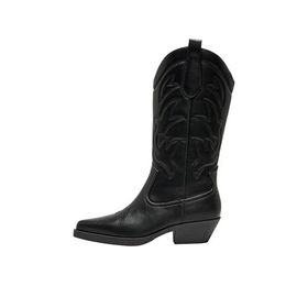 Only Shoes Onlbronco-1 PU Cowboy Siyah Kadın Bot Ayakkabı