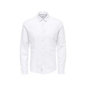 Only & Sons 22012321 Onscaiden Ls Solid Linen Shirt Noos Beyaz Erkek Gömlek