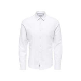 Only & Sons 22012321 Onscaiden Ls Solid Linen Shirt Noos Beyaz Erkek Gömlek