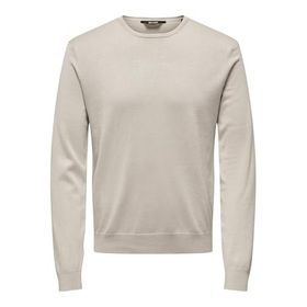 Only & Sons 22016980 Gümüş Astar Erkek Sweatshirt