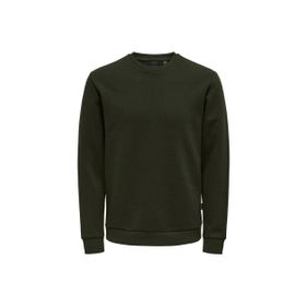 Only & Sons 22018683 Onsceres Crew Neck Noos Bisiklet Yaka Regular Fit Düz Koyu Gri Erkek Şardonlu Sweatshirt