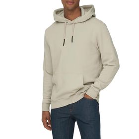 Only & Sons 22018685 Onsceres Açık Gri Renk Kapşonlu Erkek Sweatshirt
