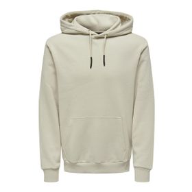 Only & Sons 22018685 Onsceres Açık Gri Renk Kapşonlu Erkek Sweatshirt