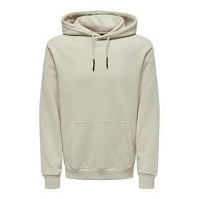 Only & Sons 22018685 Onsceres Açık Gri Renk Kapşonlu Erkek Sweatshirt
