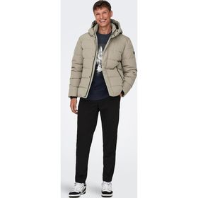 Only & Sons 22019598 Haki Onscayson Kapüşonlu Regular Fit Erkek Mont