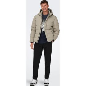 Only & Sons 22019598 Haki Onscayson Kapüşonlu Regular Fit Erkek Mont