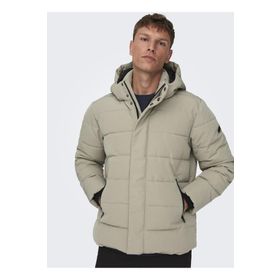 Only & Sons 22019598 Onscayson Puffa Otw Açık Kahve Erkek Mont