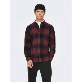 Only & Sons 22022446 Bordo Erkek Gömlek
