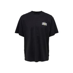 Only & Sons 22022638 Onsgarth Ovz Beetle Ss Tee Açık Beyaz Oversize Erkek T-shirt