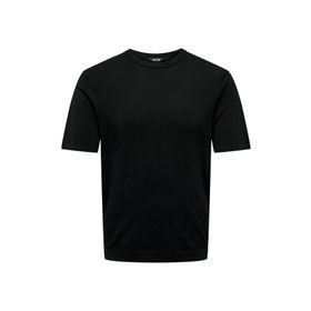 Only & Sons 22022928 Yuvarlak Yaka Basic Örme Siyah Erkek T-shirt