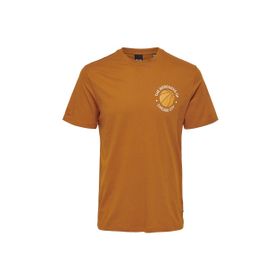 Only & Sons 22023109_ONSJAKE REG COLLEGIATE PRI Bisiklet Yaka Baskılı Kahve Erkek T-Shirt