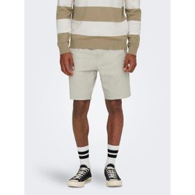 Only & Sons 22024967 Onslinus 0007 Cot Lin Shorts Noos Gri Erkek Şort