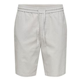 Only & Sons 22024967 Onslinus 0007 Cot Lin Shorts Noos Gri Erkek Şort