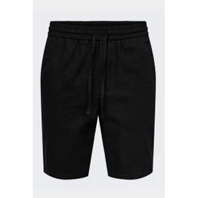 Only & Sons 22024967 Onslinus 0007 Cot Lin Shorts Noos Siyah Erkek Şort