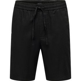 Only & Sons 22024967 Onslinus 0007 Cot Lin Shorts Noos Siyah Erkek Şort