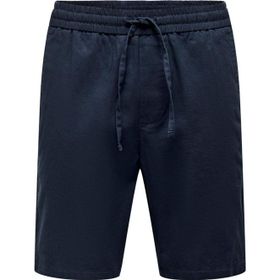 Only & Sons 22024967 Onslinus 0007 Cot Lin Shorts Noos Siyah Erkek Şort