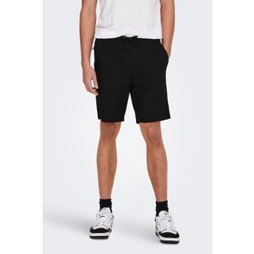 Only & Sons 22024967 Onslinus 0007 Cot Lin Shorts Noos Siyah Erkek Şort