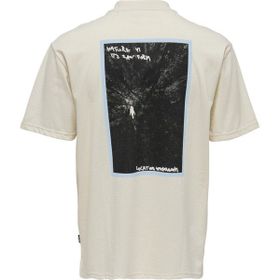 Only & Sons 22025269 Onsleon Life Rlx Photoprin O Yaka Baskılı Pembe Erkek T-shirt