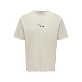 Only & Sons 22025269 Onsleon Life Rlx Photoprin O Yaka Baskılı Pembe Erkek T-shirt