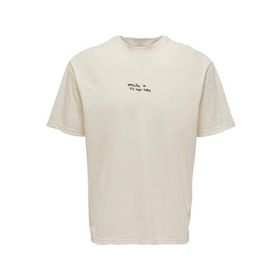 Only & Sons 22025269 Onsleon Life Rlx Photoprin O Yaka Baskılı Pembe Erkek T-shirt