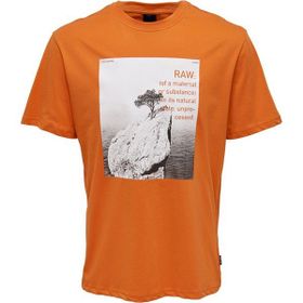 Only & Sons 22025271_ONSPAUL REG PHOTOPRINT SS O Yaka Baskılı Turuncu Erkek T-shirt