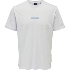 Only & Sons 22025677_ONSTROY REG SS TEE O Yaka Baskılı Mavi Erkek T-shirt